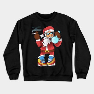 hype santa smoke weed Crewneck Sweatshirt